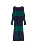 Vestido multicolor plisado Myrtle sostenible  - silueta 1
