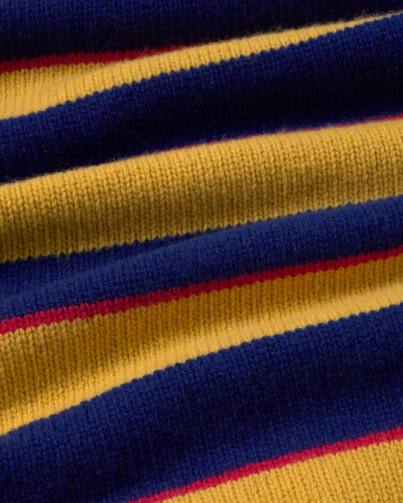 Vestido corto oversize lana rayas Otilia sostenible silueta - 2