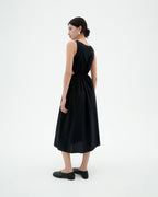 Vestido negro seersucker Kin sostenible-2