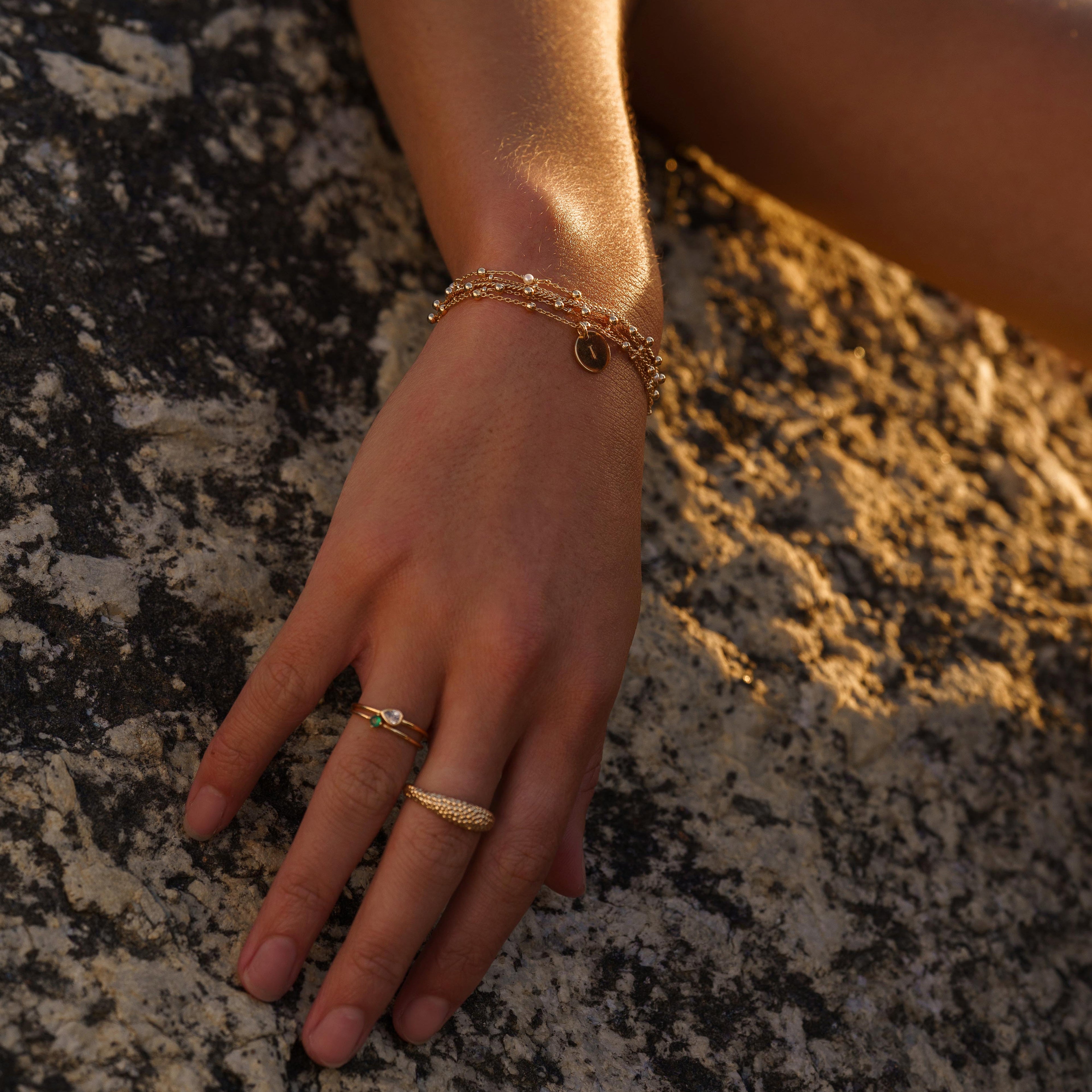 Bague Goutte Transparente