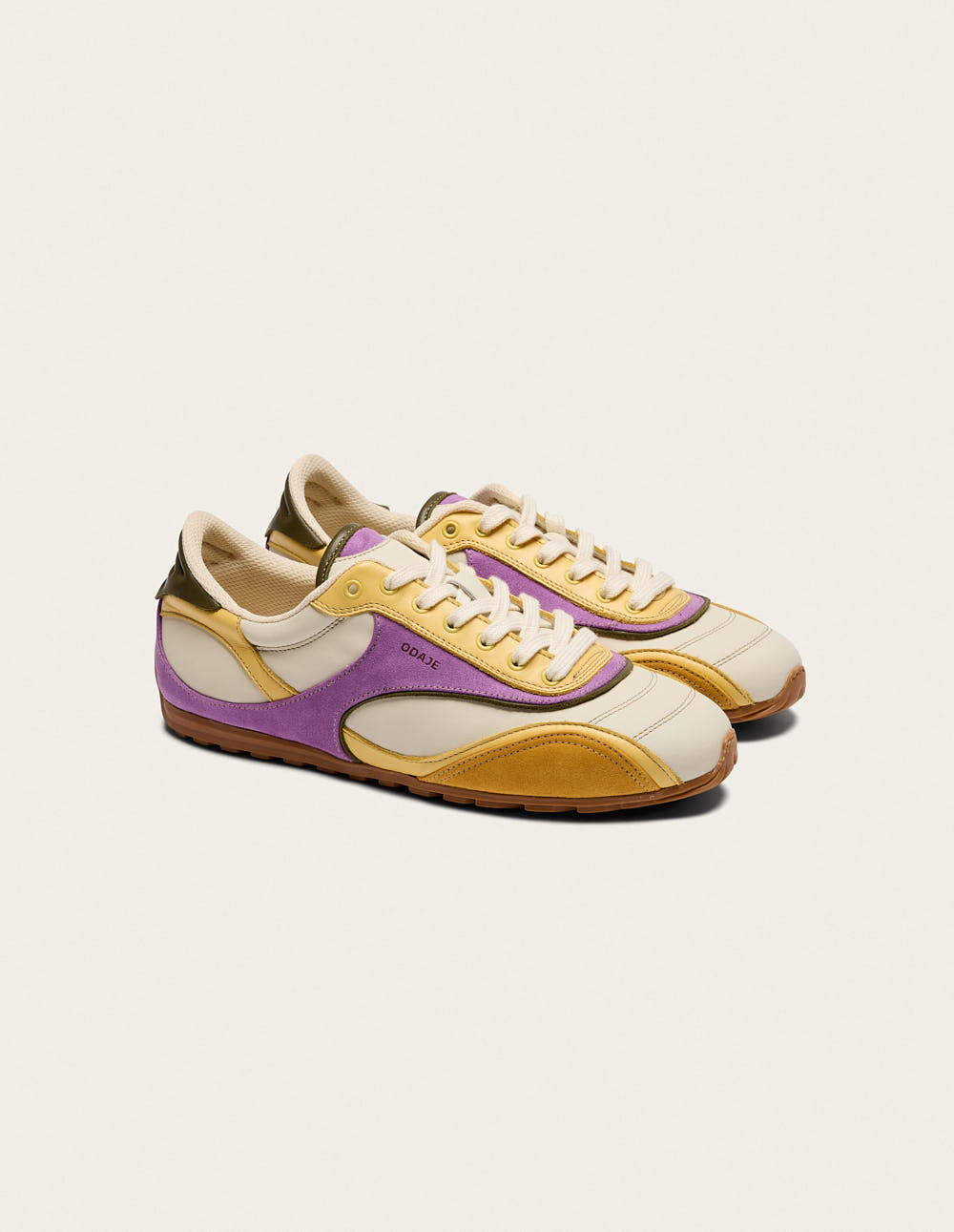 Baskets Basses Chantua - Citron Écru Lilas