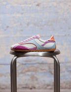 Baskets basses Chantua - Lilas turquoise orange
