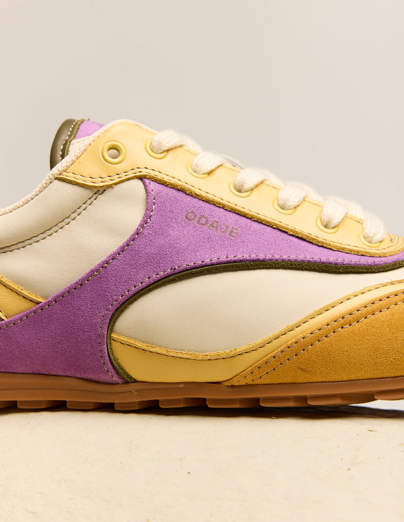 Baskets Basses Chantua - Citron Écru Lilas
