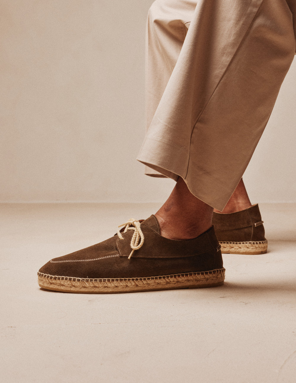 Espadrilles Charles - Suède kaki
