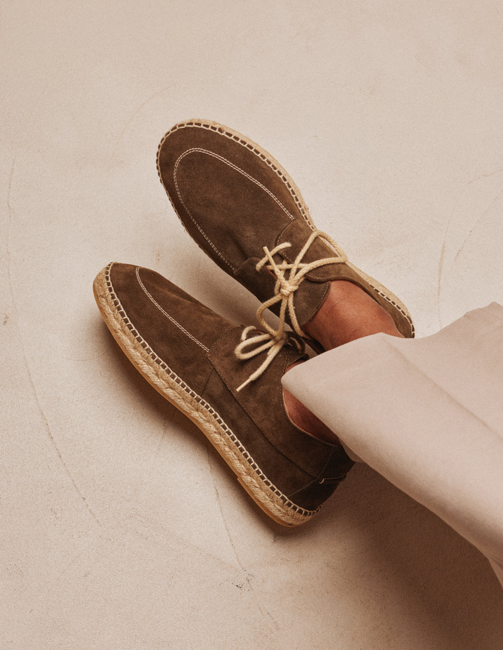 Espadrilles Charles - Suède kaki