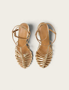 Sandales à talons Ciana - Cuir doré