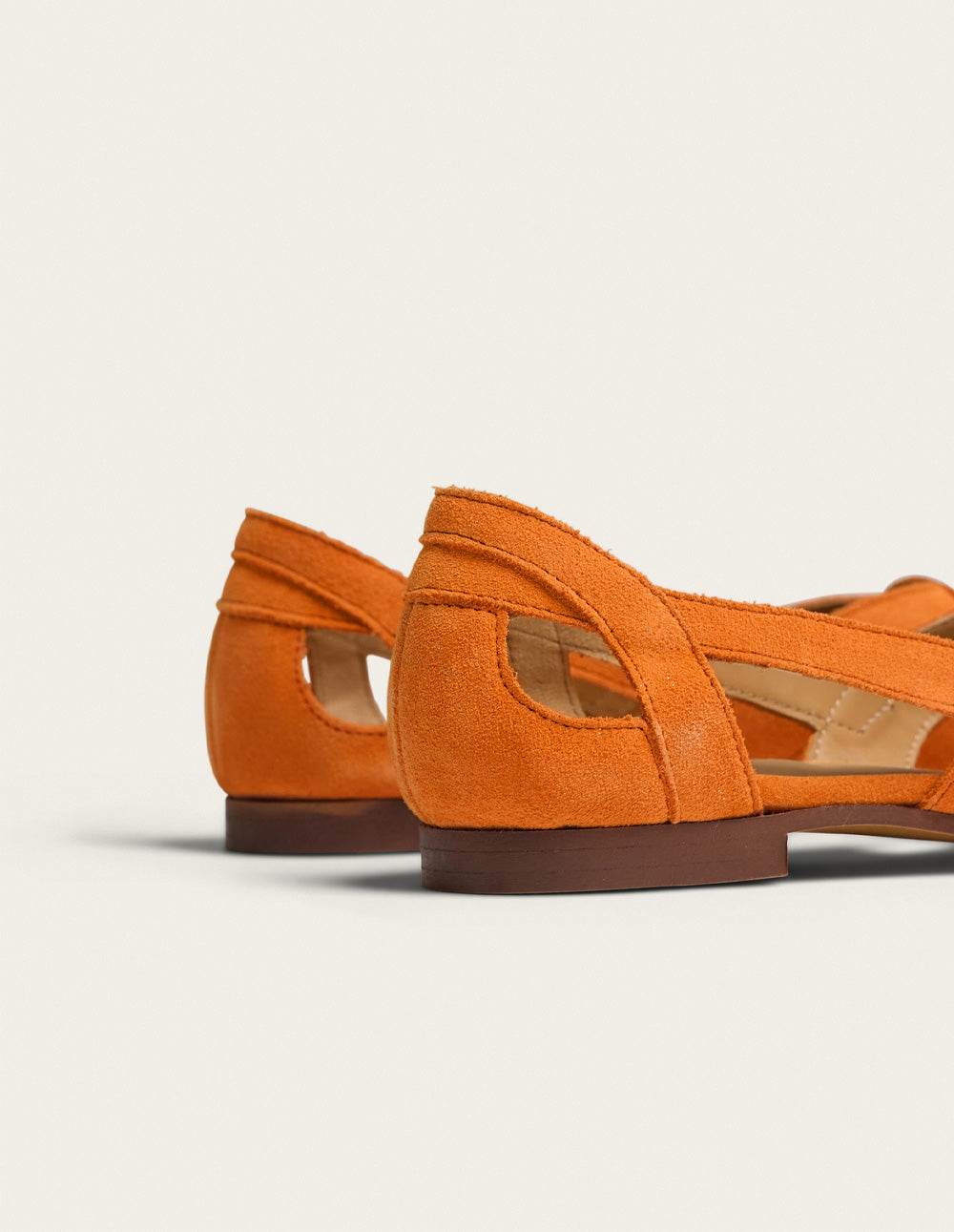 Sandales Clémentine - Suède orange