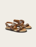 Espadrilles Lozi - Cuir python marron