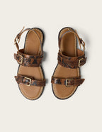 Espadrilles Lozi - Cuir python marron