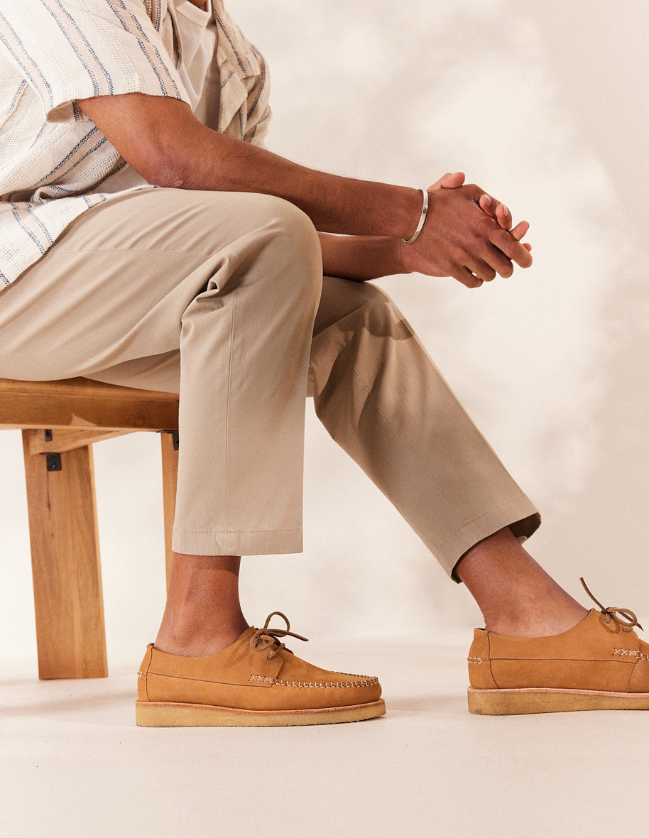 Chaussures Bateau Georges - Nubuck Cognac