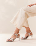 Sandales À Talons Lise - Cuir Iridescent - Femme
