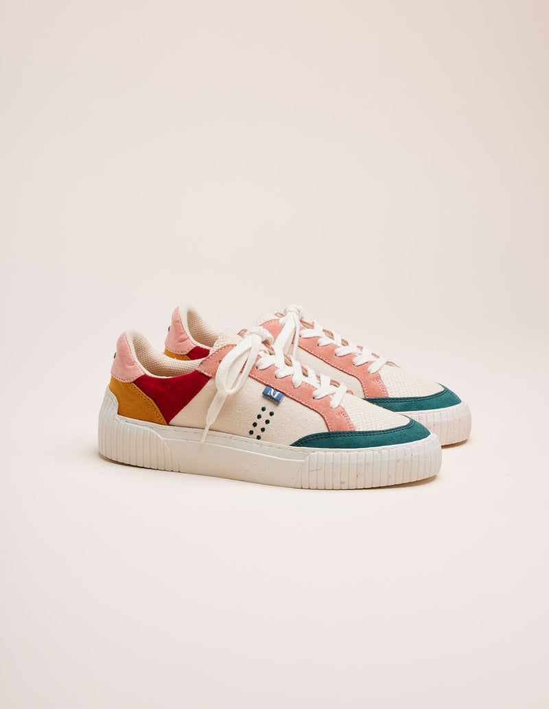 Bianca Low Sneakers - Fir Tree Ecru Peach