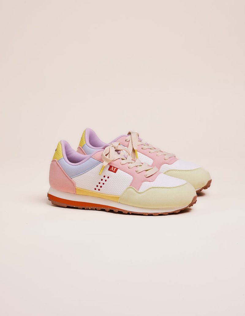 Gabrielle Low Sneakers - Water Green Blanc Light pink