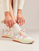 Gabrielle Low Sneakers - Water Green Blanc Light pink