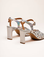 Sandales À Talons Lise - Cuir Iridescent - Femme