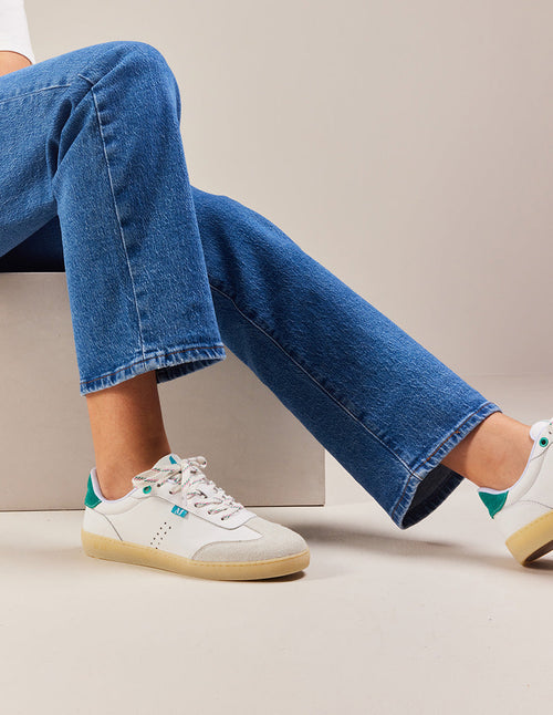 Lucia Low Sneakers - Blanc And Duck