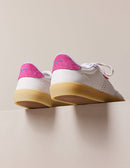 Lucia Low Sneakers - Blanc Et Rose