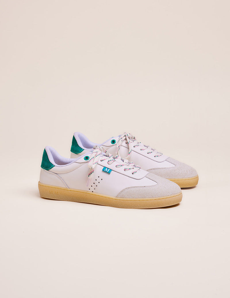 Lucia Low Sneakers - Blanc And Duck