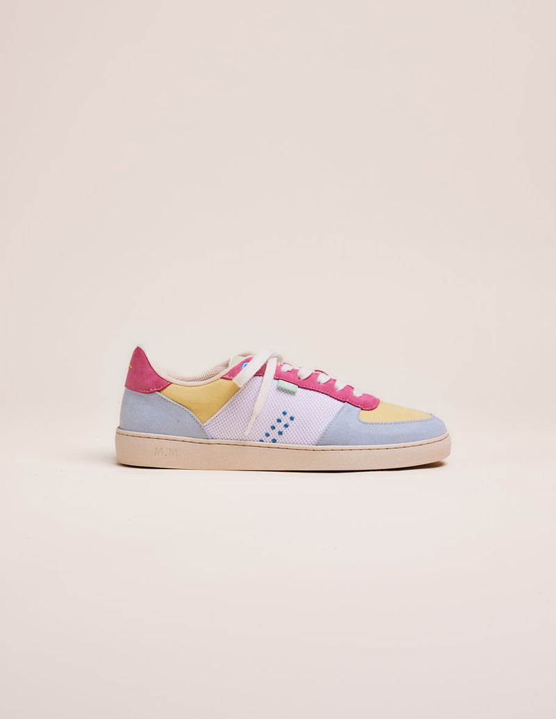Low Sneakers Marie - Sky Lime Pink