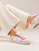 Low Sneakers Marie - Sky Lime Pink