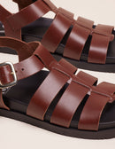 Scarlett sandals - Brown leather