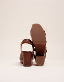 Véra Heeled Sandals - Brown Leather
