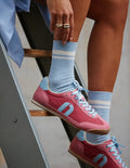 Baskets basses Riya - Rose ciel