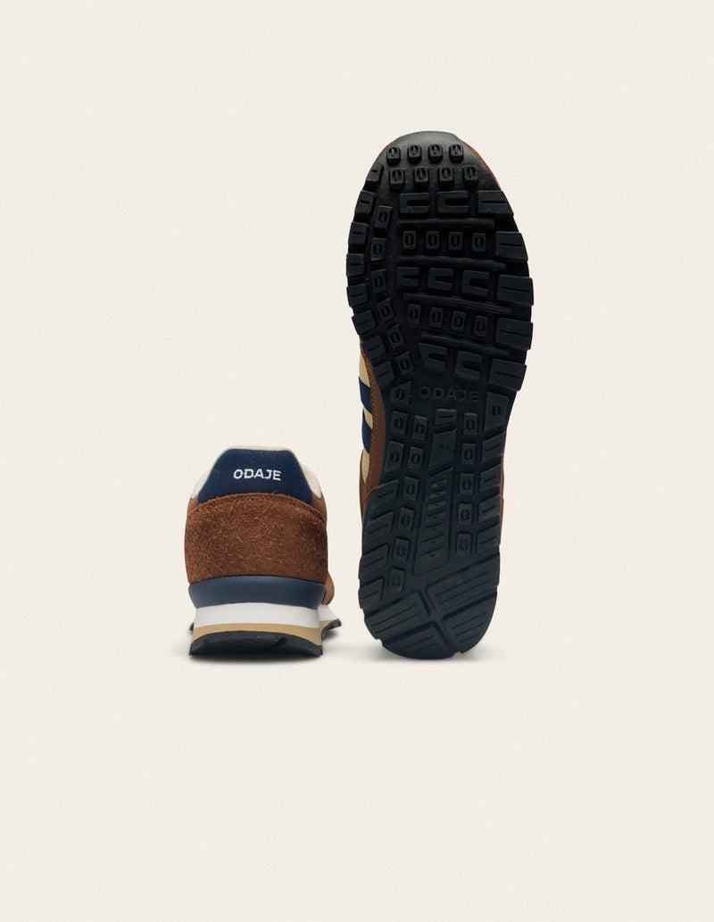 Baskets Basses Adrien - Marron Écru Marine