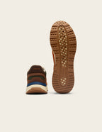 Baskets Basses Anael - Marron Kaki Écru