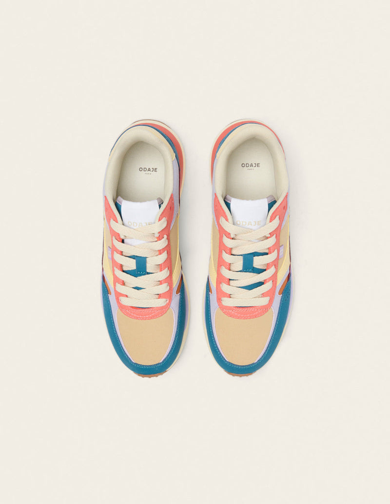 Baskets Basses Anaelle - Canard Lilas Beige