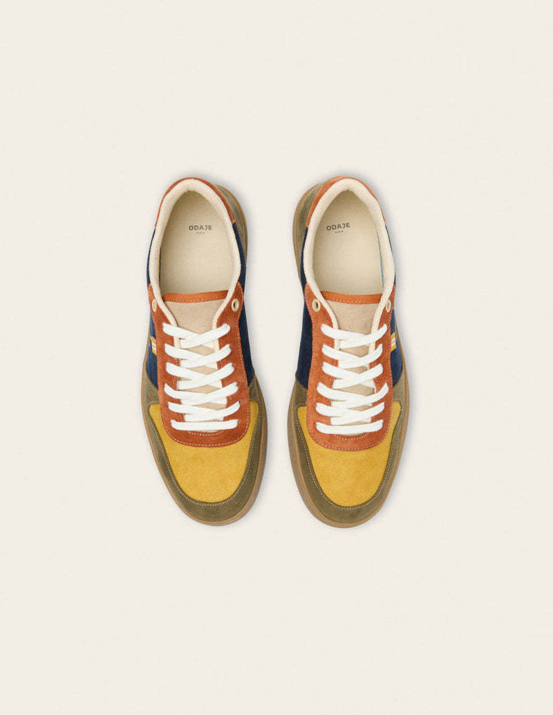 Baskets Basses Arthur - Kaki Moutarde Brique