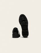 Derbies Deborah - Cuir noir et pony noir