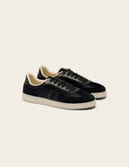 Baskets Basses Lucia - Satin Et Suède Noir