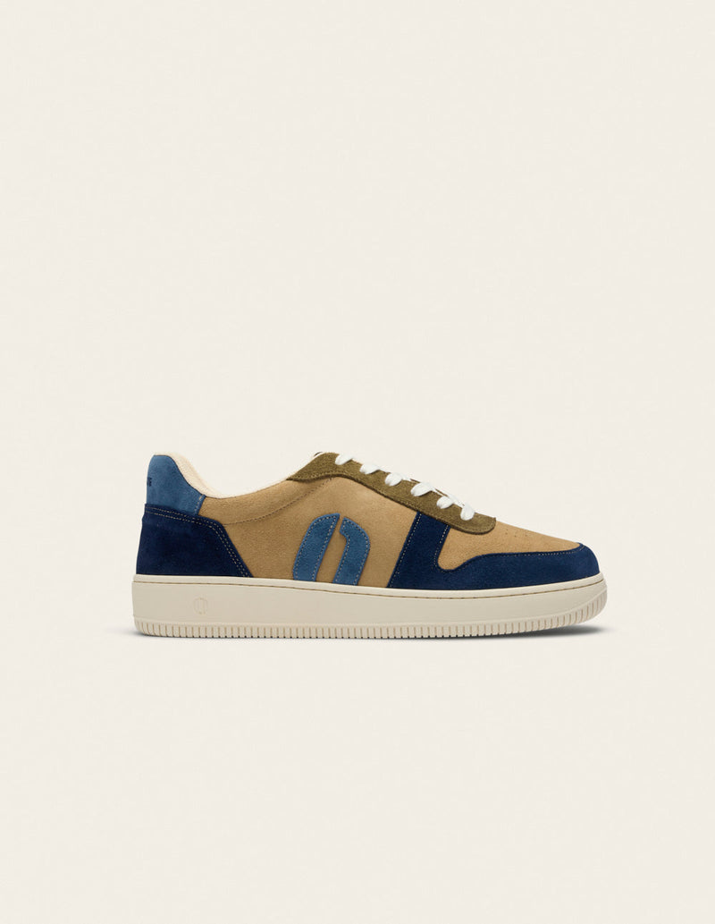 Baskets Basses Matthieu - Marine Beige Kaki