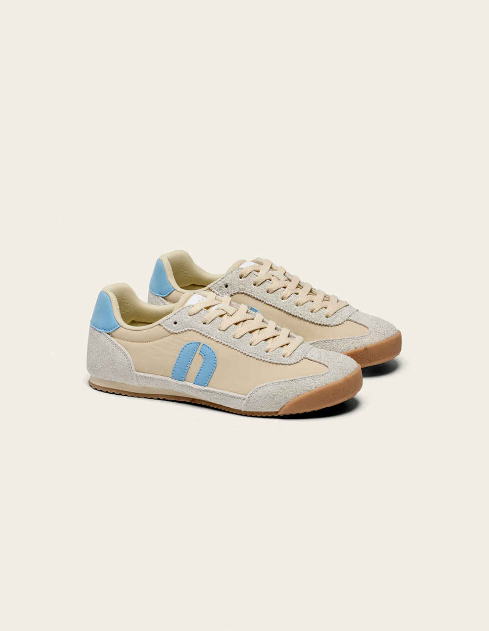 Baskets Basses Riya - Beige Bleu