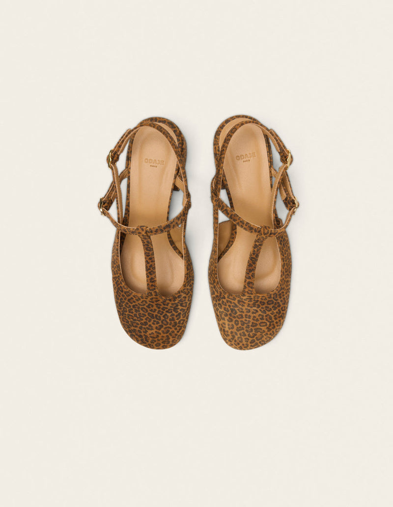 Escarpins Ryla - Suède Léopard