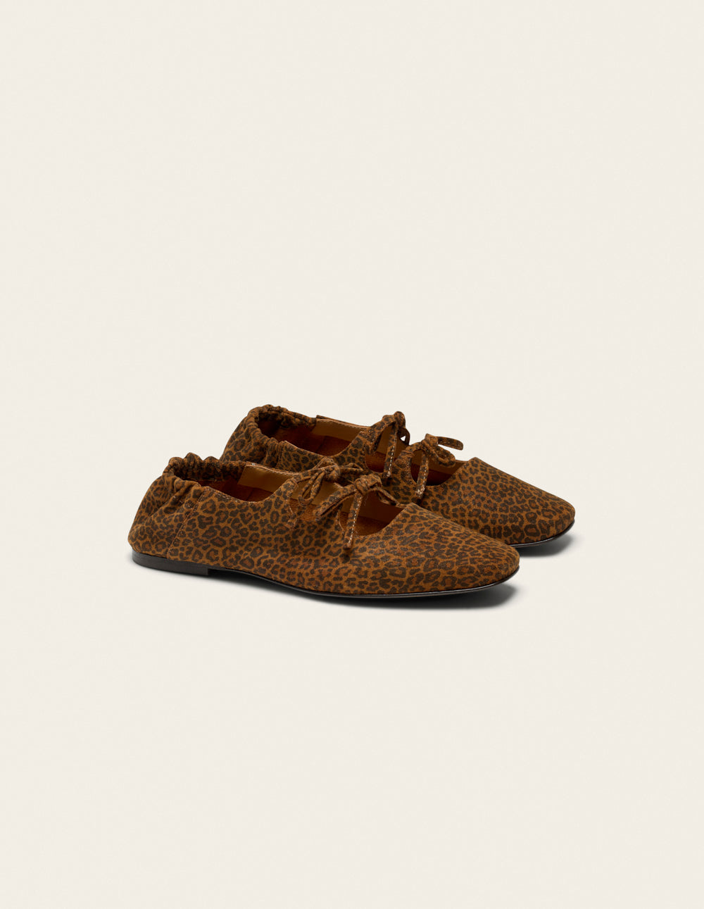 Ballerines Tula - Suède Léopard