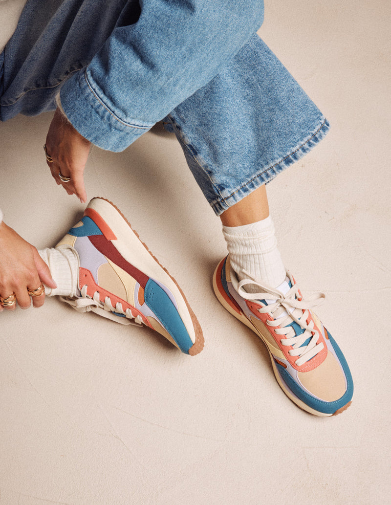 Baskets Basses Anaelle - Canard Lilas Beige