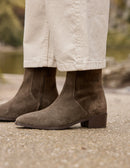 Bottines Sybille - Suède Kaki