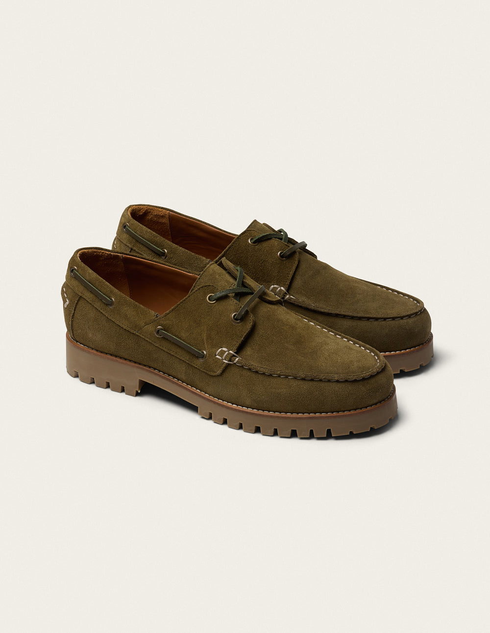 Chaussures Bateau Tom - Suède kaki