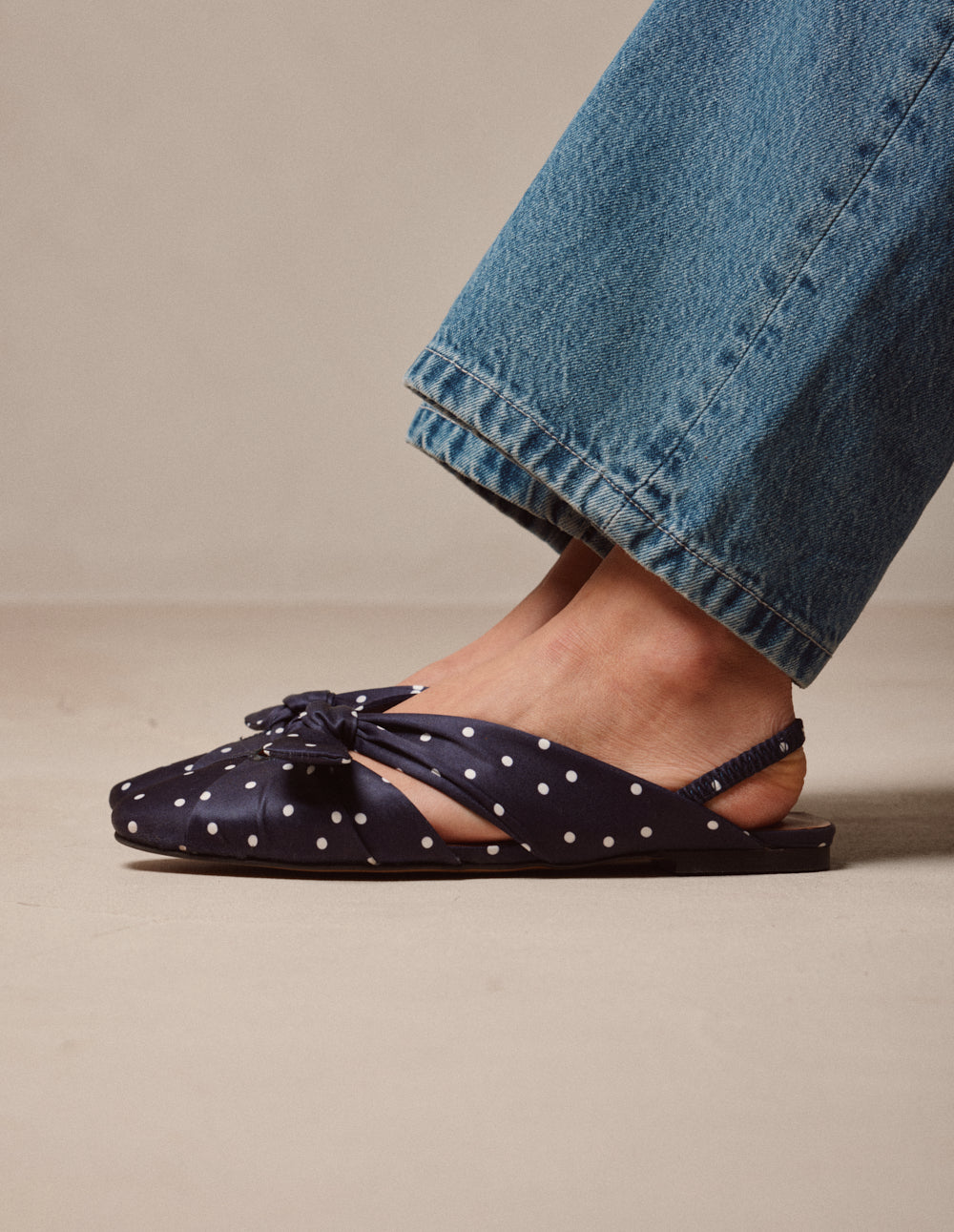 Sandales Yana - Pois marine