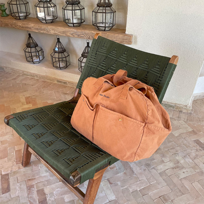 Sac De Voyage Coton Chocolat