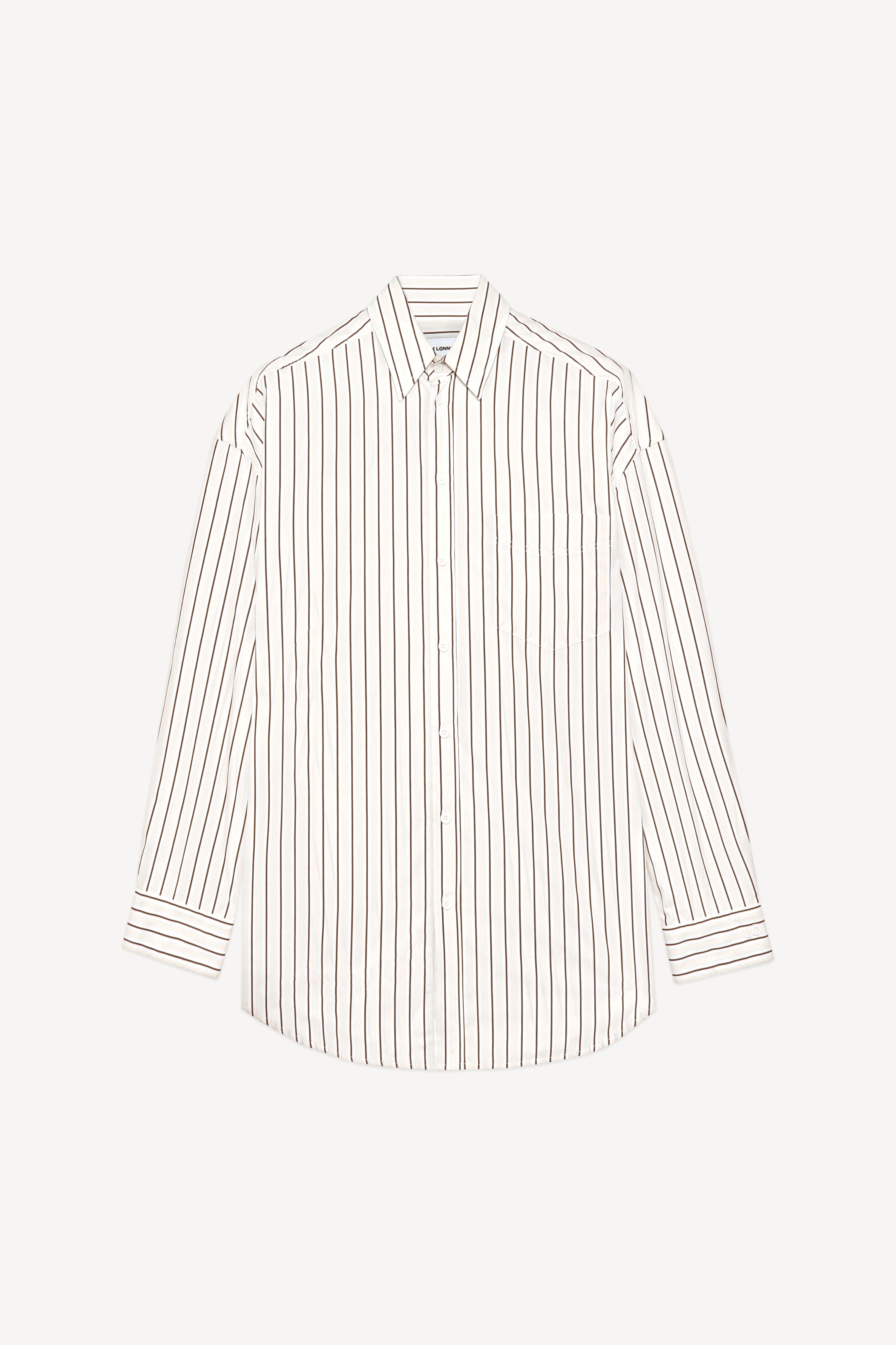 Margaux Lonnberg - Camisa Wenders - Brown Stripes