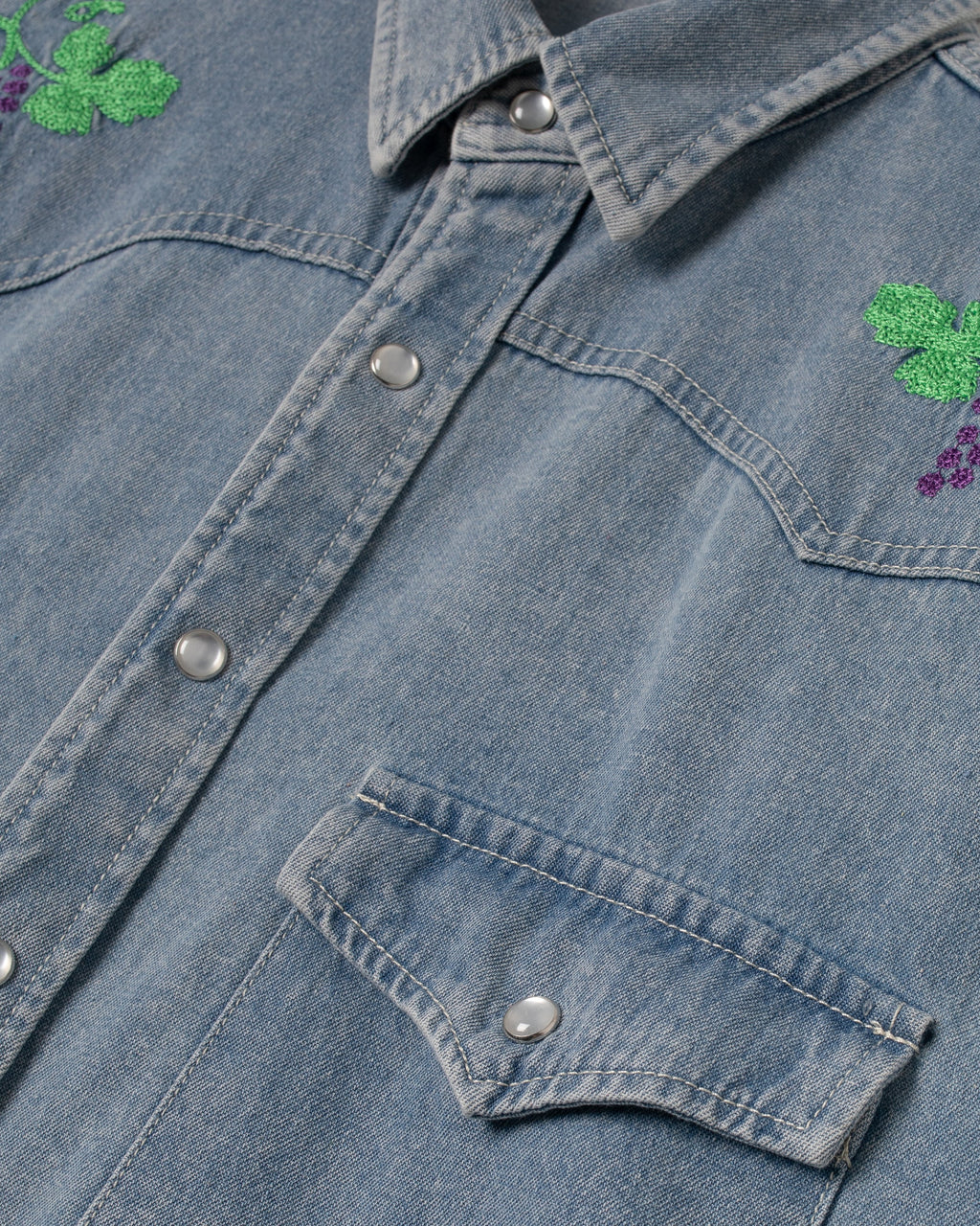 Western Shirt - Stonewashed Denim