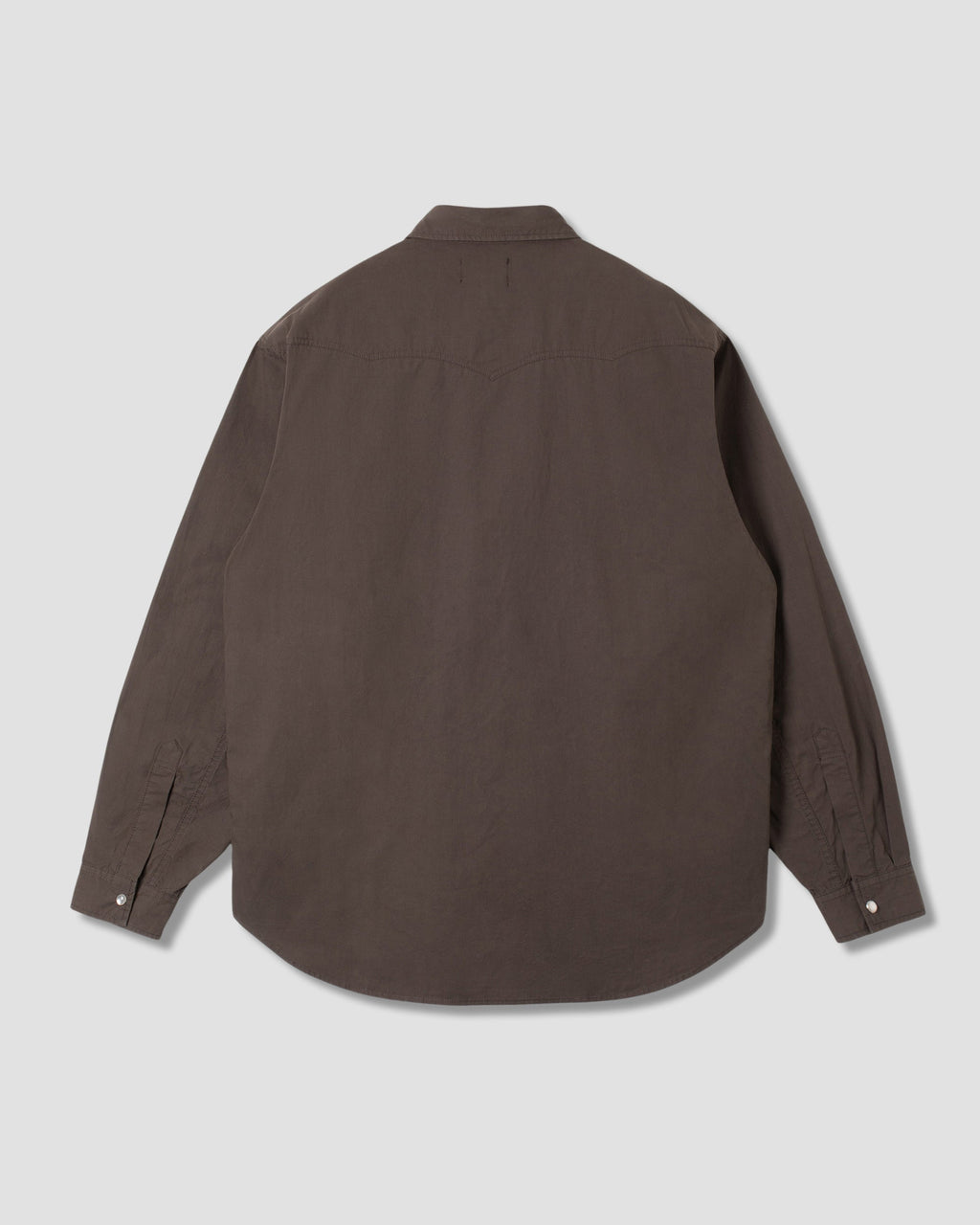 Western Shirt - Washed Black Poplin