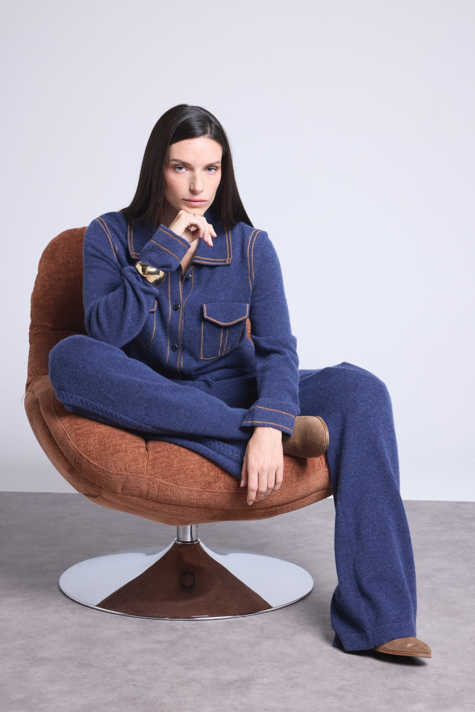 Westy Braided Trousers - Indigo - Women