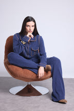 Westy Braided Trousers - Indigo - Women