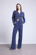 Westy Braided Trousers - Indigo - Women
