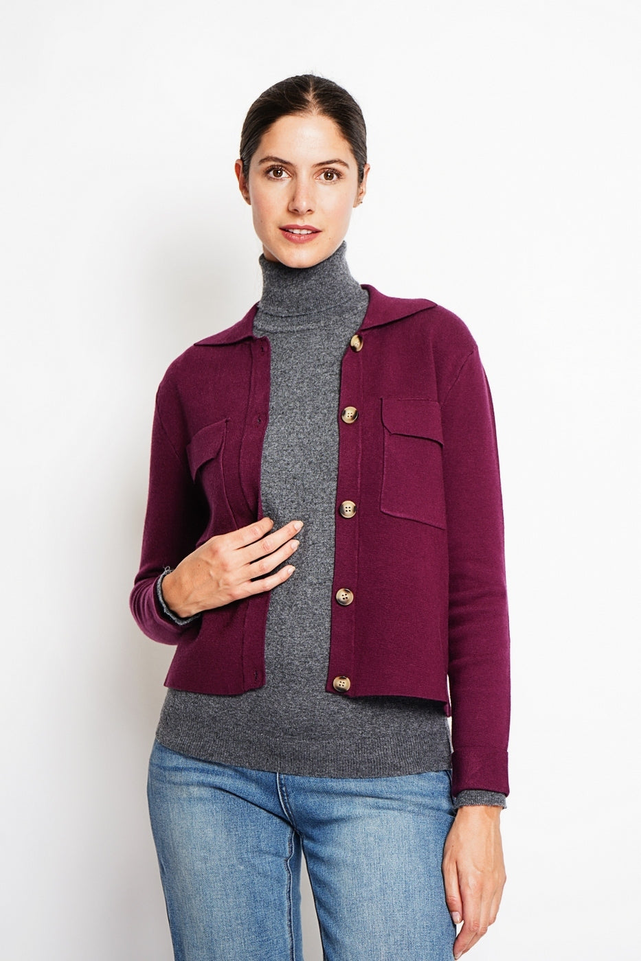 Cardigan - Bordeaux - Donna