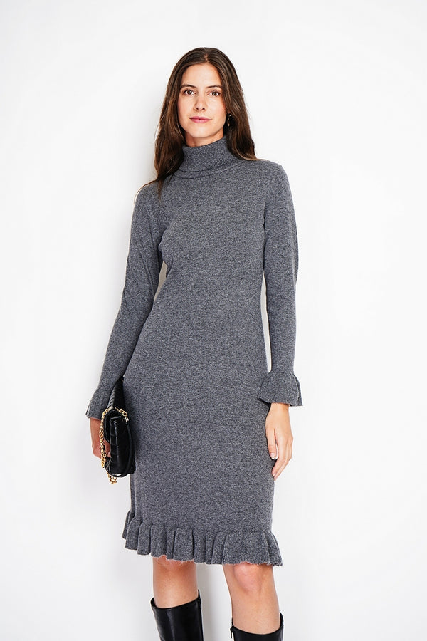 Robe Pull Duveteuse – Loup – Femme